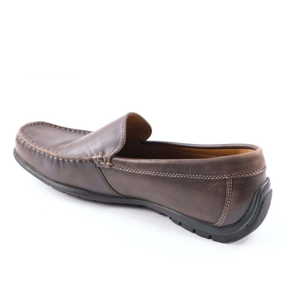 ECCO Brown Moch Tie Driving Loafers Sz. 43 Leather Slip on Shoes 9.5 Mens - Picture 3 of 6